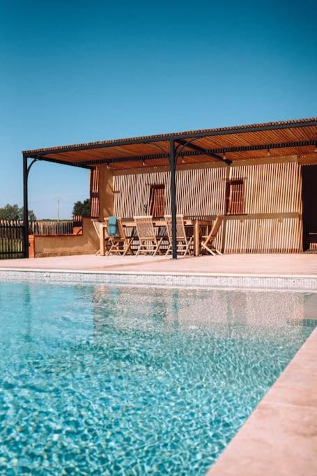 L'Heritier, Maison Climatisee, 12Pers Avec Piscine Villa Marzens Eksteriør billede