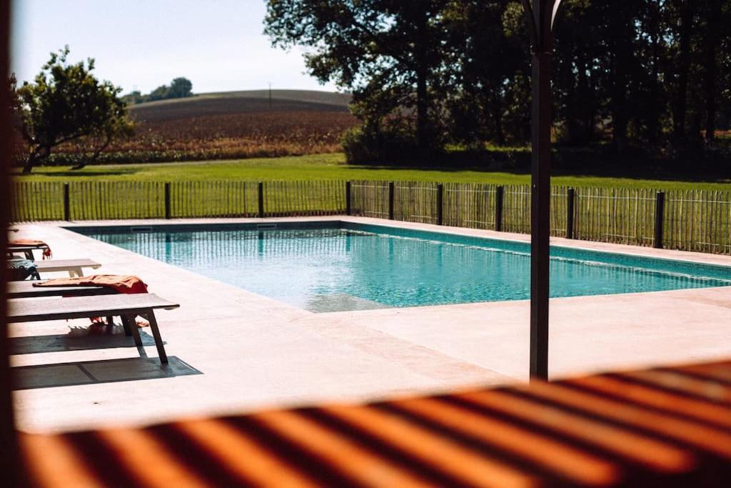 L'Heritier, Maison Climatisee, 12Pers Avec Piscine Villa Marzens Eksteriør billede