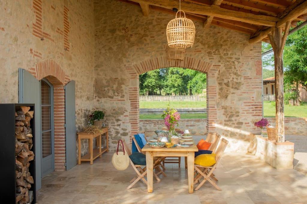 L'Heritier, Maison Climatisee, 12Pers Avec Piscine Villa Marzens Eksteriør billede