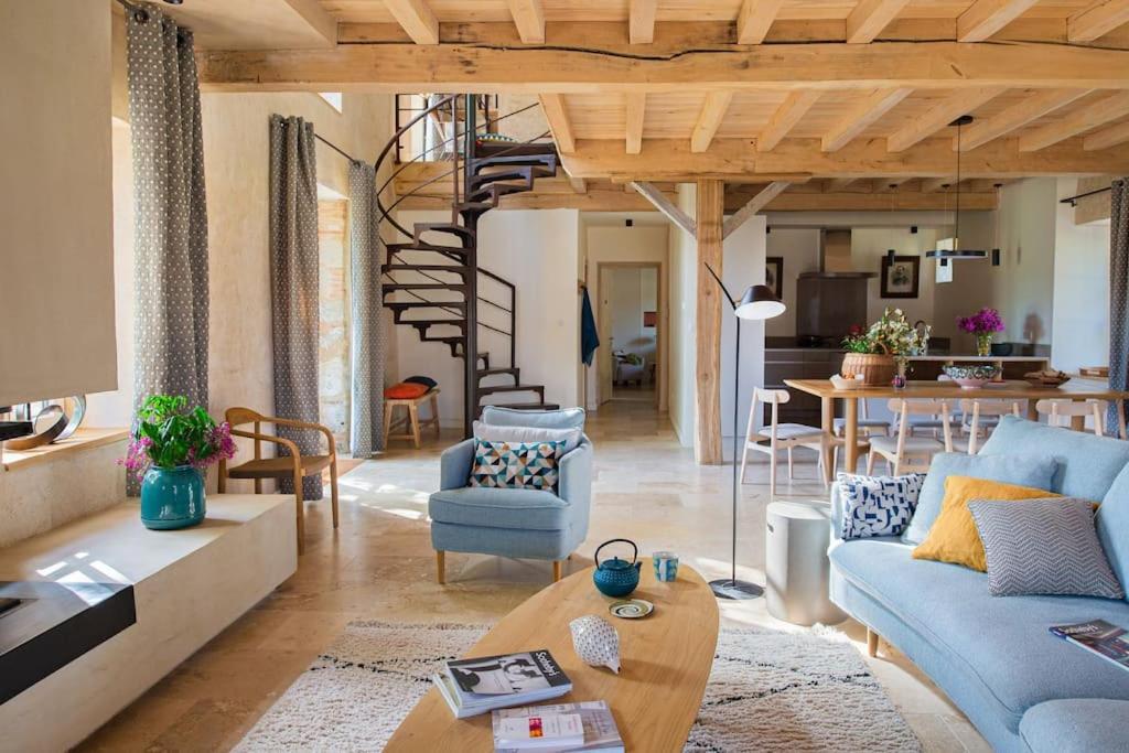 L'Heritier, Maison Climatisee, 12Pers Avec Piscine Villa Marzens Eksteriør billede
